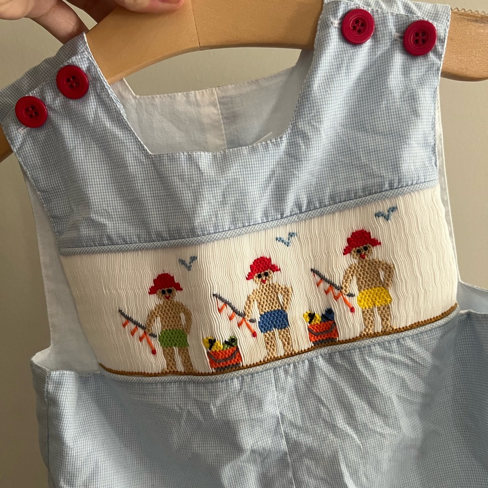 18m smocked onesie